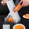 Hand Cutting Cutter Kitchen Lever Slicer Pressing Grater, Simple Gray, Simple Blue