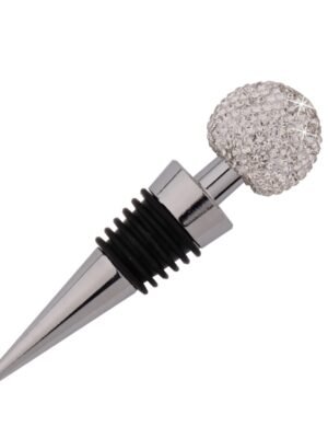 Crystal Ball Red Wine Stopper Diamond Zinc Alloy Metal Sealed Wine Cork, White, Pink, Big Red, Black, Bright Black, AB, Lake Blue