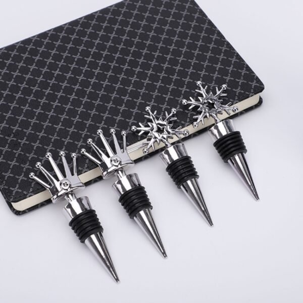 10 PCS Fresh-Keeping Sealed Red Wine Cork Champagne Stopper, Champagne Stopper(Snowflake), Champagne Stopper(Crown)
