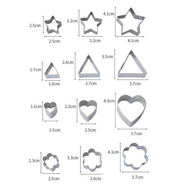 Stainless Steel Biscuit Mold, 30 PCS / Set, 27 PCS / Set