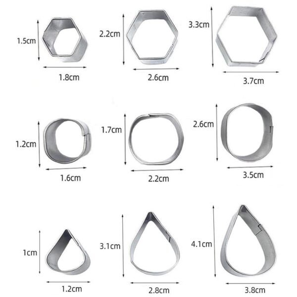 Stainless Steel Biscuit Mold, 30 PCS / Set, 27 PCS / Set