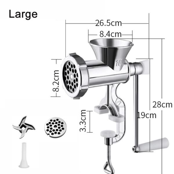 Household Manual Grinder Sausage Machine, No. 5 Small, No. 10 Large