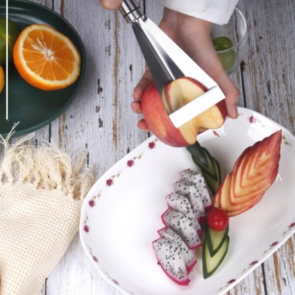 Household Stainless Steel Fruit Carving Knife Shaper Flower-shaped Vegetable Cutter