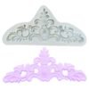 Retro Embossed Fondant Chocolate Cake Silicone Mold, Grey, Pink