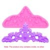 Retro Embossed Fondant Chocolate Cake Silicone Mold, Grey, Pink