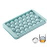 33 Grid Round Ice Hockey Mold With Lid Ice Box Small Marble Ice Tray, Random Color Delivery, Large  Blue, Large Pink, Small Blue, Small Pink