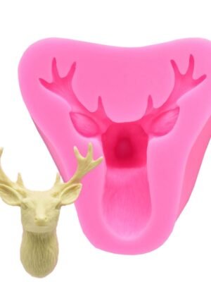 Deer Head Silicone Fondant Cake Mold, Deer Head