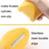 Kitchen Splash Resistant Stainless Steel Home Fruit Peeler, 5PCS Lemon Yellow, 5PCS Apple Green