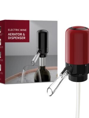Electric Red Wine Decanter Dispenser,Style:, Black ABS, Red ABS, Stainless Steel, Stainless Steel With Base