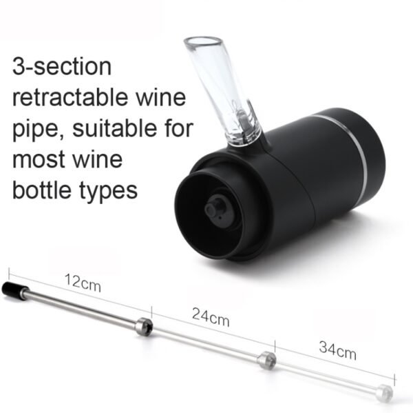 Electric Red Wine Decanter Dispenser,Style:, Black ABS, Red ABS, Stainless Steel, Stainless Steel With Base