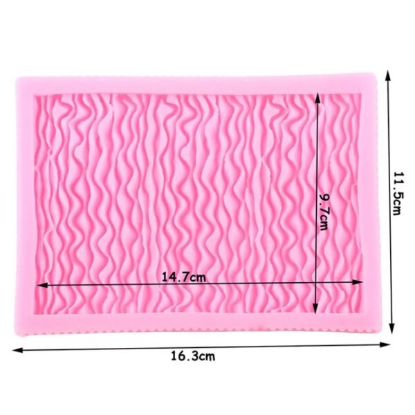 Food Grade Fondant Silicone Mold Pleated Skirt Cake Decorating Tool, CC562