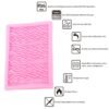 Food Grade Fondant Silicone Mold Pleated Skirt Cake Decorating Tool, CC562