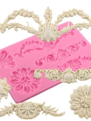 Cake Border Floral Fondant Silicone Mold, CF394