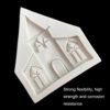 Castle Musical Silicone Mold Chocolate Fondant Cake Decor, Style:, Specification: Triangle, Triangle, Rectangle
