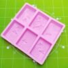 6 Grid  Square Honeycomb Ice Cube Cake Mould Square Handmade Soap Mould, Soap Mould