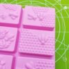 6 Grid  Square Honeycomb Ice Cube Cake Mould Square Handmade Soap Mould, Soap Mould