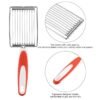 Tomato Luncheon Meat Slicer Non-slip Stainless Steel Fruit Cutter, Fruit Cutter(Orange), Fruit Cutter(Purple), Fruit Cutter(Blue), Fruit Cutter(Green)