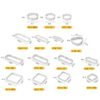 BN1006 Stainless Steel Mousse Circle Thickened Perforated Cake Mold DIY Baking Tools, Rectangle(7 inches), Square(2.9 inches), Square(3.3 inches), Square(3.9 inches), Square(4.7 inches), Round(2.7 inches), Oval(4.7 inches), Round(3 inches)...