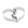 Left Heart+Right Heart Love Puzzle Biscuit Mold