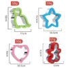 Stainless Steel Sandwiches Bread Cutting Model With Guards Fruits Vegetable Cookie Mould, Large Love, Large Star, Large Dinosaur, Large Gingerbread Man