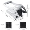 JD-052 Stainless Steel French Fries Cut Multi-functional Home Manual Fries Cut, Potato Cutter 4, Potato Cutter 5