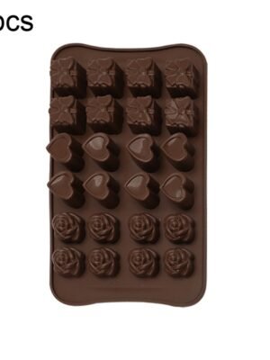 2pcs Silicone Chocolate Mold Jelly Christmas Candy Cake Mould, Style:, Gift Box, Shell, Star, Heart To Heart