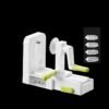 Grater Vegetable Potato Spiral Slicer Whirlwind Fruit Vegetable Spiral Machine, White, Green