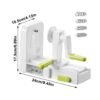 Grater Vegetable Potato Spiral Slicer Whirlwind Fruit Vegetable Spiral Machine, White, Green