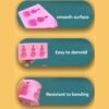 Little Bee Silicone Mold Fondant Chocolate Cake Mold, Mk-3171 Pink, Mk-3171 Light Gray, Mk-3172 Pink, Mk-3172 Light Gray