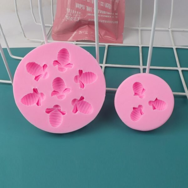 Little Bee Silicone Mold Fondant Chocolate Cake Mold, Mk-3171 Pink, Mk-3171 Light Gray, Mk-3172 Pink, Mk-3172 Light Gray