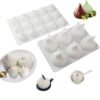 Swirl Mousse Cake Mold Chocolate Baking French Dessert Onion Shape Silicone Mold, GT-105 Single, GT-106 6 Cavity, GT-9 15 Cavity