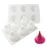 Swirl Mousse Cake Mold Chocolate Baking French Dessert Onion Shape Silicone Mold, GT-105 Single, GT-106 6 Cavity, GT-9 15 Cavity