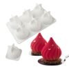 Swirl Mousse Cake Mold Chocolate Baking French Dessert Onion Shape Silicone Mold, GT-105 Single, GT-106 6 Cavity, GT-9 15 Cavity