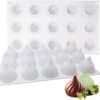 Swirl Mousse Cake Mold Chocolate Baking French Dessert Onion Shape Silicone Mold, GT-105 Single, GT-106 6 Cavity, GT-9 15 Cavity