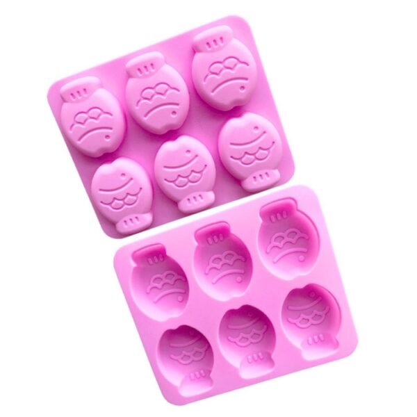 6 Grids Little Fish Shape Silicone Cake Mould Handmade Soap Mould, 6 Grids Little Fish
