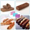 8 Grids Rectangular Silicone Handmade Soap Mould DIY Aromatherapy Mould, Light Blue, Purple, Pink