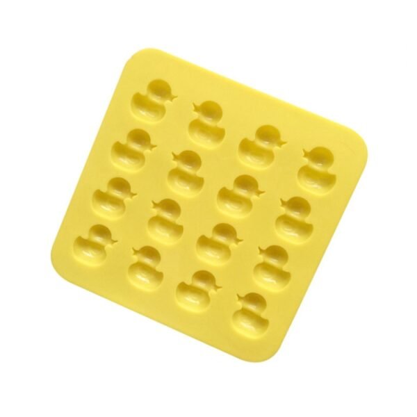 Cute Yellow Duck Silicone Chocolate Mould Fire Lacquer Wax Mold, Yellow Duck