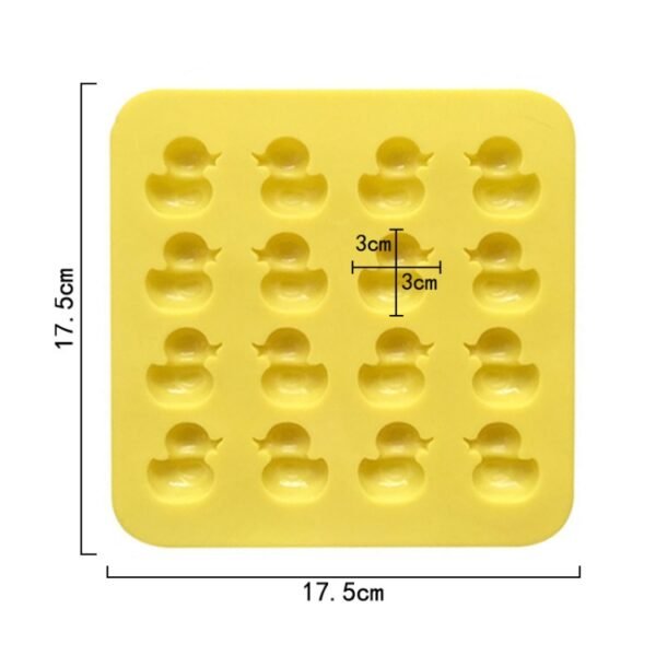 Cute Yellow Duck Silicone Chocolate Mould Fire Lacquer Wax Mold, Yellow Duck