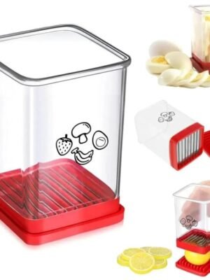 Multifunctional Household Kitchen Fruit And Vegetable Slicer With Push Plate