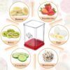 Multifunctional Household Kitchen Fruit And Vegetable Slicer With Push Plate