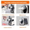400W Stainless Steel Electric Meat Grinder With Sausage Stuffer, EU Plug, US Plug, UK Plug