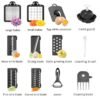 Multi-Function Vegetable Chopper Mandoline Slicer Upgrade Lock Design & Finger Guard, 15 In 1 Gray Green, 15 In 1 Black Cover, 15 In 1 White Cover, 15 In 1 White Green, 18 In 1 White Cover, 18 In 1 Black Cover
