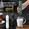 KJBQ-4 Handheld Electric Milk Frother Wireless Battery-Powered Egg Whisk For Home
