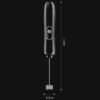 KJBQ-4 Handheld Electric Milk Frother Wireless Battery-Powered Egg Whisk For Home