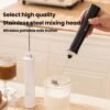 Wireless Mini Electric Milk Frother For Home Handheld Egg & Cream Whisk, R-3 White, R-3 Black, R-4 White, R-4 Black