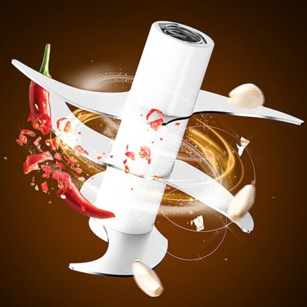 320ml Wireless Electric Garlic Chopper 6 Stainless Steel Blades Rechargeable Mini Food Processor