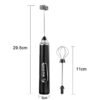 Electric Milk Frother & Coffee Foamer Home Use Handheld Wireless Mini Egg Whisk, Dual-Head White, Dual-Head Black, Dual-Head With Box White, Dual-Head With Box Black, Three-Head With Ear Hook Bracket White, Three-Head With Ear Hook Bracket Black...