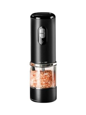 Electric Grinder for Pepper, Salt & Coffee USB Type-C Fast Charging, Adjustable Coarseness, Built-in LED Light