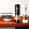 Electric Grinder for Pepper, Salt & Coffee USB Type-C Fast Charging, Adjustable Coarseness, Built-in LED Light