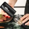 Electric Grinder for Pepper, Salt & Coffee USB Type-C Fast Charging, Adjustable Coarseness, Built-in LED Light
